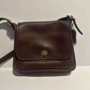 Coach vintage brown leather rambler bag 9061